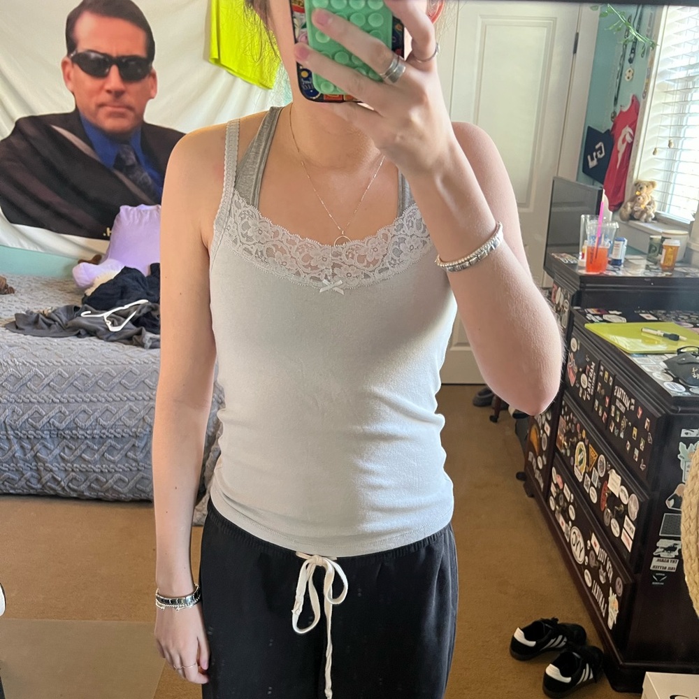 Light blue tank top